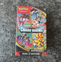 Pokemon TCG Mega Evolution: Chaos Rising Booster Bundle 6 Packs English 2025 - Image 1