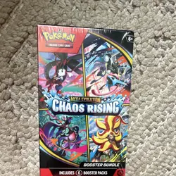 Pokemon TCG Mega Evolution—Chaos Rising Booster Bundle Box (6 Packs) English 6+ - Image 1
