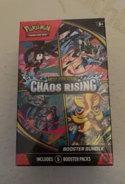 Pokemon TCG Mega Evolution—Chaos Rising Booster Bundle 6 Packs English 2026 - Image 1