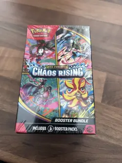 Pokemon TCG: Mega Evolution Chaos Rising Booster Bundle (6 Booster Packs) Eng - Image 1
