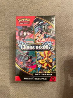 Pokemon TCG Mega Evolution Chaos Rising Booster Bundle (6 Packs) - NEW - SEALED - Image 1