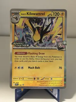 Pokemon TCG Iono's Kilowattrel 182 Card Prerelease Promo - Image 1