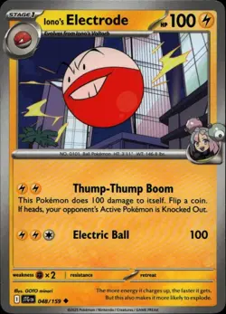 IONO'S ELECTRODE 048/159 Pokemon Card Journey Together Near Mint - Image 1
