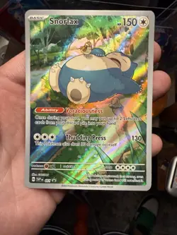 Snorlax 051 SV Scarlet & Violet Promo Card Full Art Holo Illustration Rare - Image 1