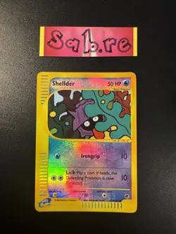 MP Condition Shellder Reverse Holo Expedition 129/165 Pokemon Card - Image 1