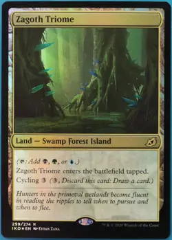 Zagoth Triome FOIL Ikoria: Lair of Behemoths NM Land Rare CARD (521197) ABUGames - Image 1