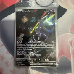 Pokemon 151 Mewtwo 052 Scarlet & Violet UPC Black Star Promo Card Holo Sealed - Image 1