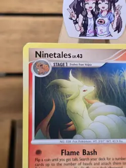 Ninetales 36/127 Platinum Base Set Regular Rare Pokemon Card - Image 3