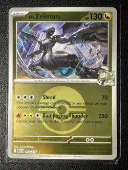 🔥 Pokemon Ascended Heroes N's Zekrom 155 Reverse Holo Poke Ball card NM - Image 1