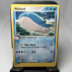 Wailord 14/109 Holo Rare Ruby & Sapphire Pokemon Card - Image 1
