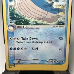 Wailord 14/109 Holo Rare Ruby & Sapphire Pokemon Card - Image 3