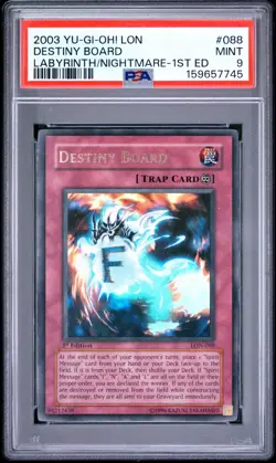 Destiny Board LON-088 1st Edition Ultra Rare Yugioh PSA 9 *745 - Image 1