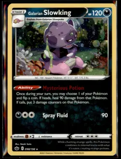 Galarian Slowking (Cosmos Holo) 098/198 Holo Pokemon Holo NM - Image 1