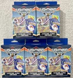 POKEMON LIGHTNING POWER BOX LOT OF 5 **NEW** - Image 1