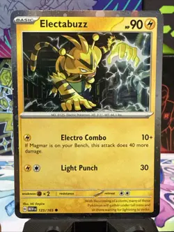 Pokemon TCG Electabuzz Pokemon Promos 125/165 Holo Promo Cosmos Holo Rare Promo - Image 1