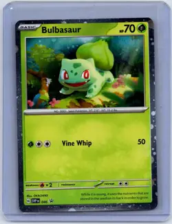 Bulbasaur (Cosmos Holo) 046 Holo Promo Scarlet & Violet Promo Pokemon Near Mint - Image 1