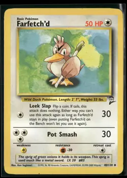 Farfetch'd 27/102 Uncommon Base Set Unlimited Pokemon Lightly Played - Image 1