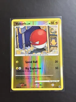 Pokemon TCG Voltorb Secret Wonders 117/132 Reverse Holo NM - Image 1