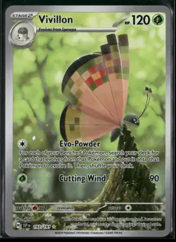 Vivillon 193/191 Illustration Rare Surging Sparks Pokemon Near Mint - Image 1