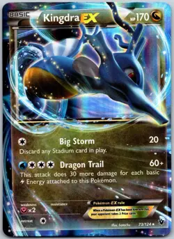 Kingdra EX 73/124 Ultra Rare Fates Collide Near Mint - Image 1