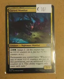 Cursed Wombat - 181 - MH3 - NM - MTG Magic the Gathering - Image 1