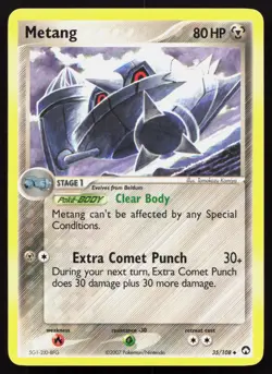 METANG 35/108 UNCOMMON POWER KEEPERS POKEMON LP - Image 1