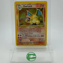 Pokemon TCG Base Set Charizard #4 Holo ENG Damaged - Image 1