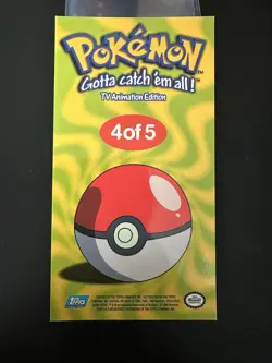 Pokemon Topps TV Animation Charmander #4 Chrome Jumbo Box Topper NM - Image 4