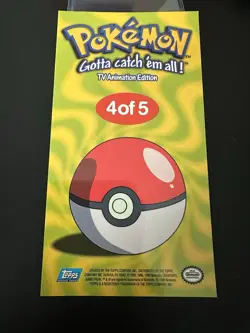 Pokemon Topps TV Animation Charmander #4 Chrome Jumbo Box Topper NM - Image 5