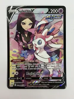 Pokemon TCG Sylveon V TG14/TG30 Swsh09 Brilliant Stars Trainer Gallery NM - Image 1