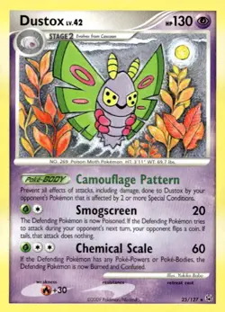 Dustox 25/127 Rare Platinum Pokemon Lightly Played - Image 1