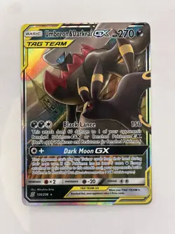 Pokemon TCG Umbreon & Darkrai GX 125/236 Unified Minds Tag Team NM - Image 1
