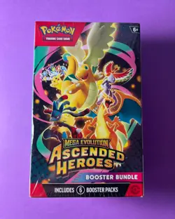 Pokemon TCG Mega Evolution: Ascended Heroes Booster Bundle Box 6 Packs (60) - Image 1