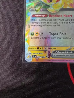 Pokemon Surging Sparks Pikachu Ex 57/191 NM Pokemon TCG - Image 4