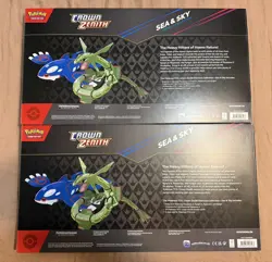 Pokemon TCG Crown Zenith Sea and Sky Premium Collection Box (x2) Lot - Image 2