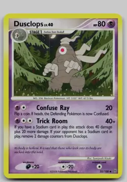 Dusclops 35/100 Uncommon Stormfront Pokemon Near Mint - Image 1