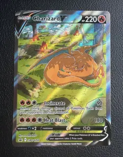 Charizard V SWSH260 Pokemon Full art 2022 Promo Hp220 Holo Sword and Shield - Image 1