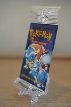 21.56g Pokemon Base Set Booster Pack Unlimited Blastoise WOTC TCG Sealed - Image 4