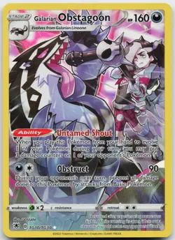 Galarian Obstagoon TG10/TG30 Holo Astral Radiance Trainer Gallery Pokemon NM - Image 1