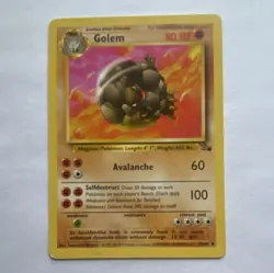 Pokemon TCG Golem Rare 36/62 Fossil Unlimited Stage 2 80 HP English 1999 - Image 1