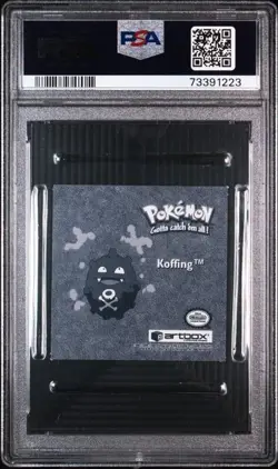 PSA 10 1999 KOFFING POKEMON STICKERS SERIES 1 BONUS PRISM STICKERS #PR29 - Image 2