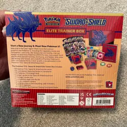 Pokemon TCG Sword & Shield Elite Trainer Box with Zacian, New and Sealed - Image 2