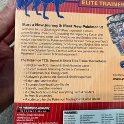 Pokemon TCG Sword & Shield Elite Trainer Box with Zacian, New and Sealed - Image 4
