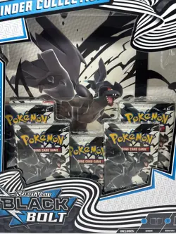 Pokemon Black Bolt Binder Collection SV: Black Bolt Factory Sealed NEW 5 Packs + - Image 5