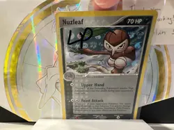 Pokemon NUZLEAF Card EX HIDDEN LEGENDS 45/101 Uncommon (Reverse-Holo) Foil LP - Image 3