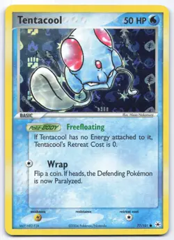 Tentacool 77/101 EX Hidden Legends Reverse Holo Pokemon Card English - Image 1
