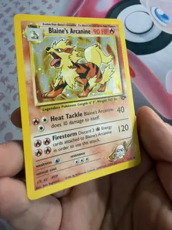 Blaine's Arcanine 1/132 - Holo Rare - Gym Challenge - Pokemon Card TCG WOTC - Image 3