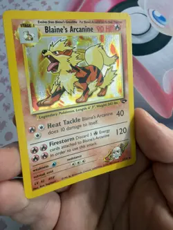 Blaine's Arcanine 1/132 - Holo Rare - Gym Challenge - Pokemon Card TCG WOTC - Image 4
