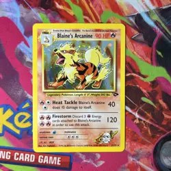 Pokemon TCG Blaine's Arcanine Holo Rare Card 1/132 Gym Challenge Vintage - Image 1