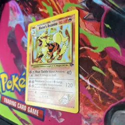 Pokemon TCG Blaine's Arcanine Holo Rare Card 1/132 Gym Challenge Vintage - Image 2